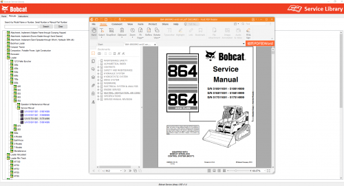 Bobcat Service Library [Q1 2021] 02.2021 Service, Operator, Maintenance, Bulletins, Manuals 12