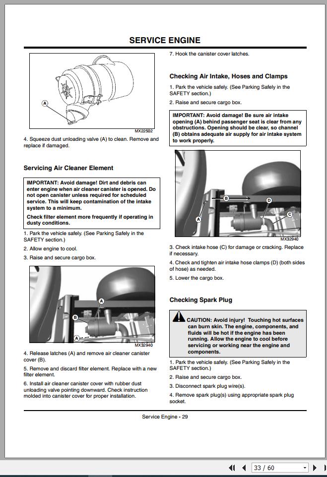 John Deere Gator Utility Vehicle TS SN 050001 Operator's Manual 2009