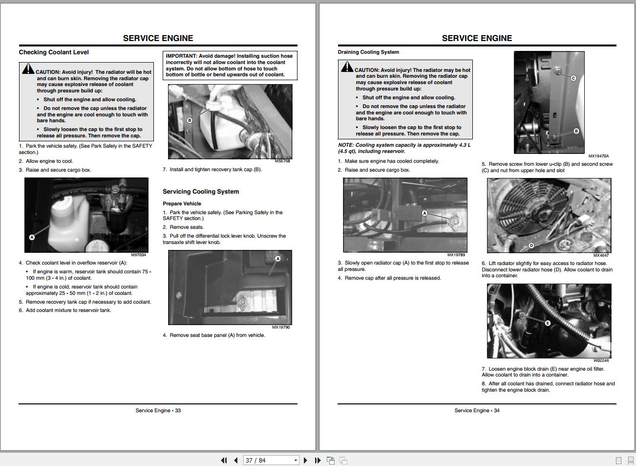 John Deere Gator Utility Vehicle Worksite SN 068205 Operator's Manual