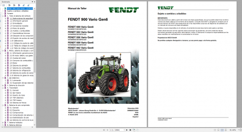 FENDT TRACTOR 15.7GB PDF Diagrams, Operator & Workshop Manuals Spanish ES DVD 13