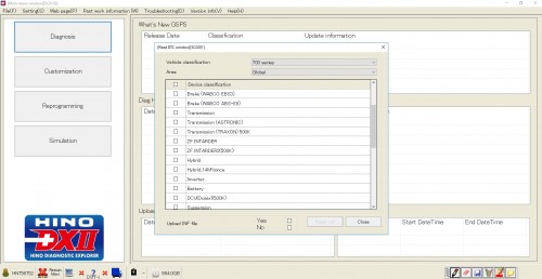 HINO Diagnostic eXplorer DX2 1.1.22.2 02.2022 Diagnostic Software 5