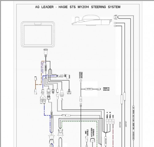 Hagie STS MY2014 Streeing System Schematic