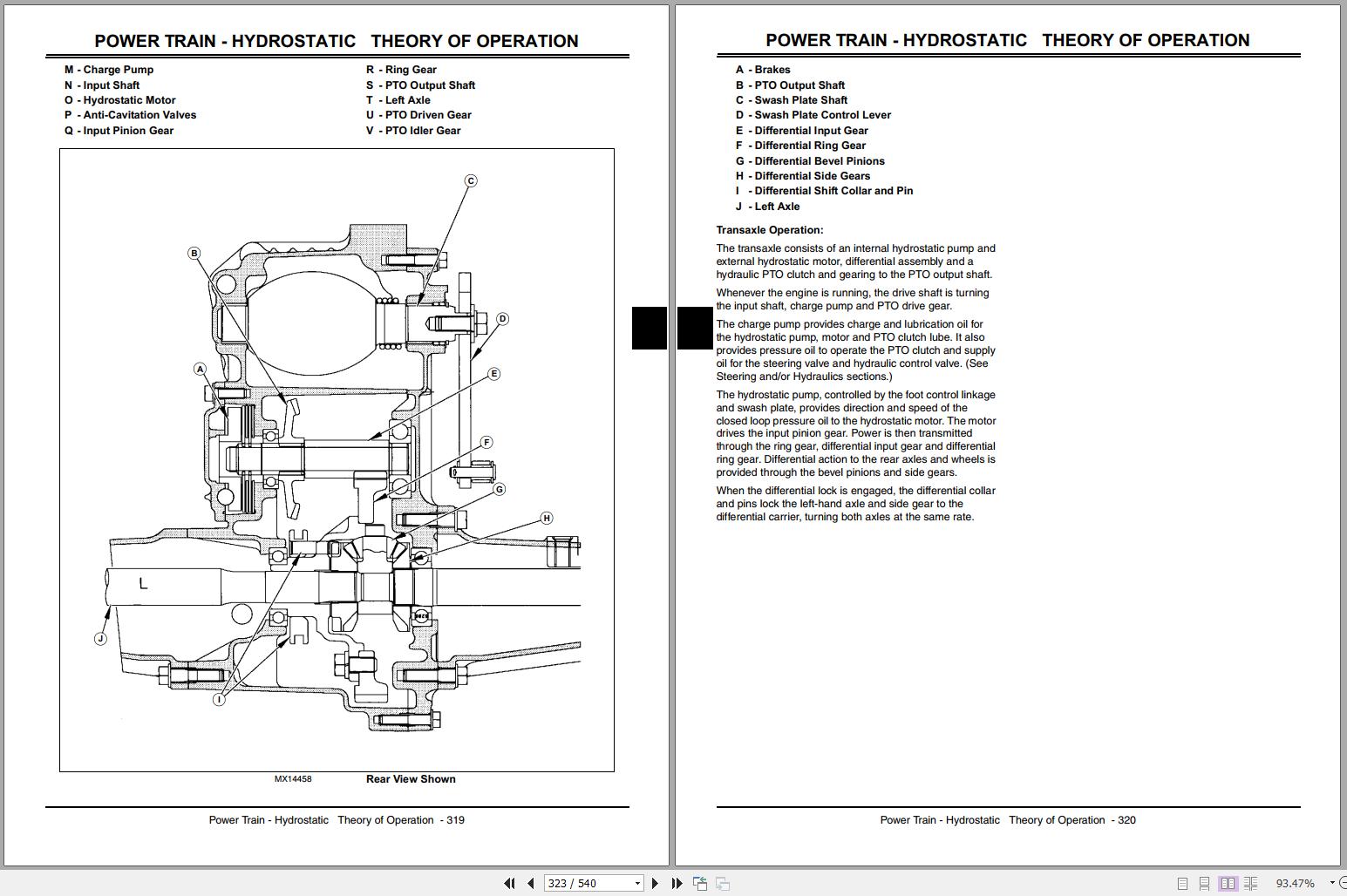 John Deere Garden Tractors X495 X595 Technical Manual TM2024 02.2005 ...