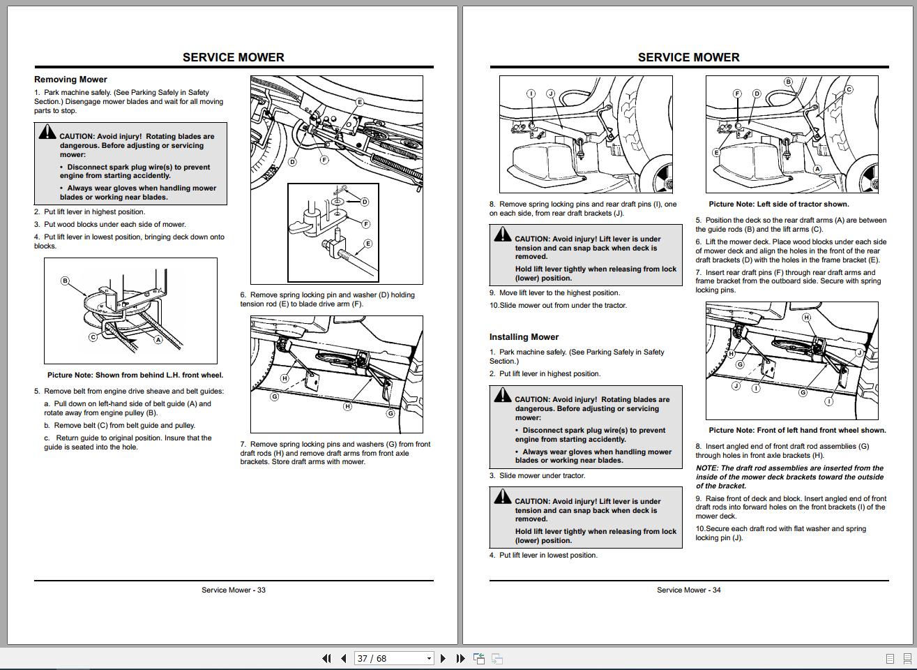 John Deere Scotts Lawn Tractors S1642 S1742 S2046 SN 020001 Operator's ...