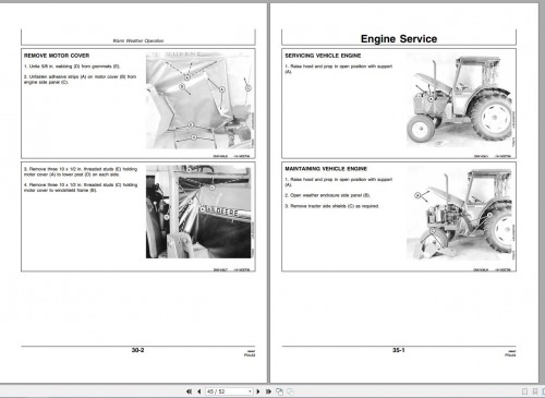 John Deere Tractors TY15946 5200 5300 5400 Operator's Manual OMTY21636 D7 2