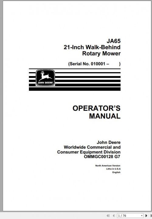 John-Deere-Walk-Behind-Rotary-Mower-JA65-21-Inch-Operators-Manual-OMMGC00128-G7-1.jpg