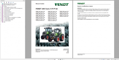 FENDT TRACTOR 20.2 PDF Diagrams, Operator & Workshop Manuals French FR DVD 1