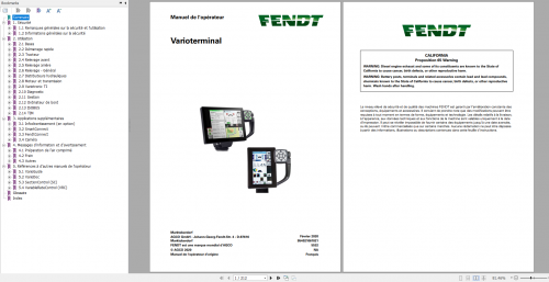 FENDT TRACTOR 20.2 PDF Diagrams, Operator & Workshop Manuals French FR DVD 9