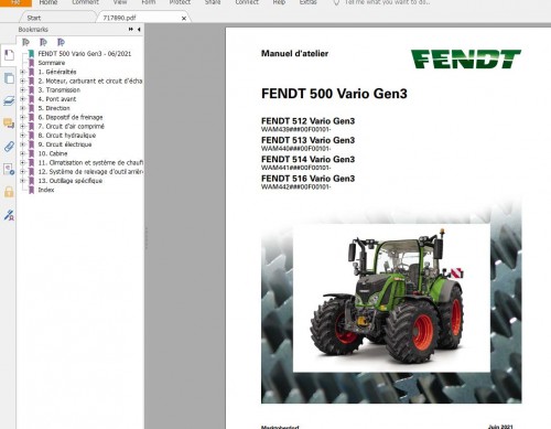 FENDT TRACTOR 22.3 GB PDF Updated 2022 Diagrams, Operator Manual & Workshop Manuals French FR DVD (1