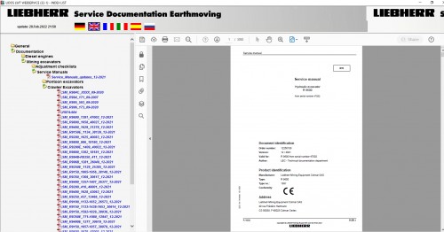 Liebherr Lidos COT LBH LFR LHB LWE LWT Online EPC & Service Document Updated 03.2022 DVD 14