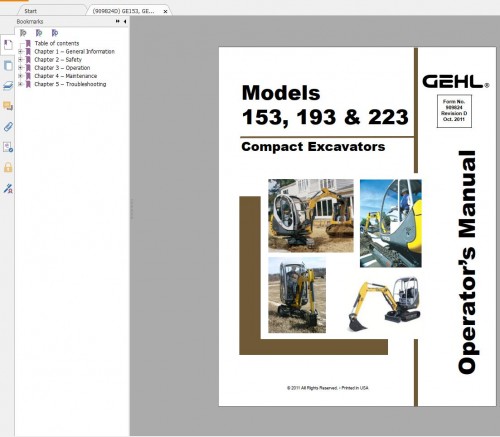 GEHL Machinery Heavy Equipment 5.29 GB PDF 2022 Operator Manuals DVD (2)
