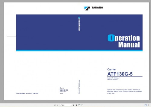 Tadano Mobile Crane 13.5 GB PDF DVD Updated 03.2022 Operator & Maintenance Manual DVD 03 (6)