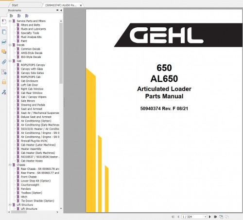 GEHL Machinery Heavy Equipment 6.03 GB PDF 2022 Part Catalog Manuals DVD (3)