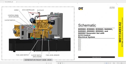CAT Engine 709MB Full Models Updated 03.2022 Hydraulic Electric Schematics EN PDF DVD 1