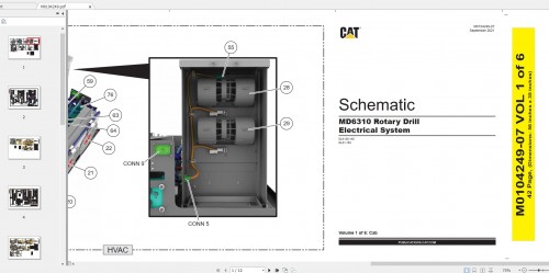 CAT Rotary Drill 205 MB Full Models 03.2022 Updated Electric Hydraulic Schematics EN PDF DVD 1