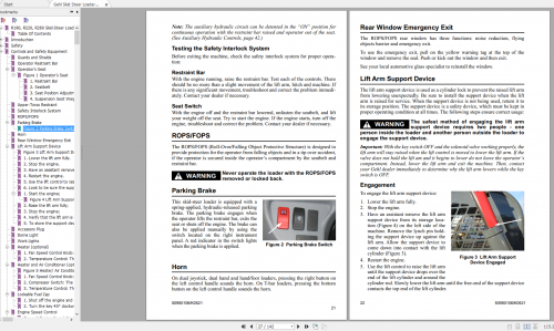 Gehl Heavy Equipment Skid Steer Loader Updated 2022 PDF Operators Manual 2