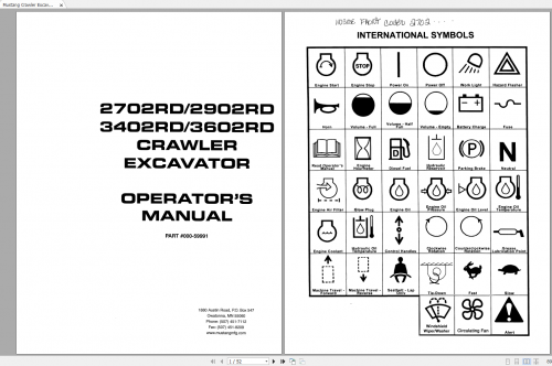 Mustang Heavy Equipment Excavator Updated 2022 PDF Operators Manual 3
