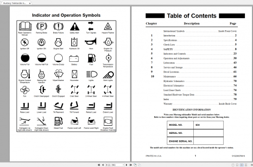 Mustang Heavy Equipment Telehandler Updated 2022 PDF Operators Manual 2