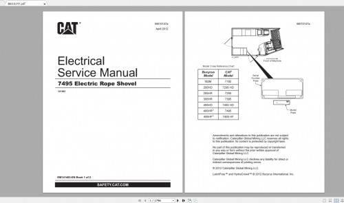 CAT Electric Rope Shovel 4.28GB 2022 Full Models Service Manuals PDF DVD 2