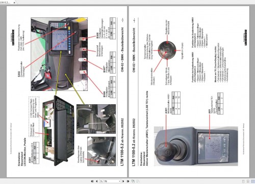 Liebherr Mobile Crane LTM 1100 5.2 100 Ton Operator Manual, Diagnostics LICCON & Wiring Diagram (3)