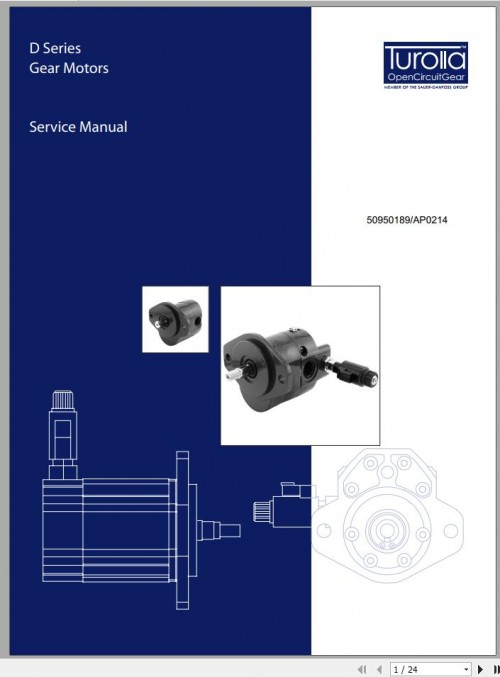 Turolla D Series Gear Motors Service Manual 50950189 1