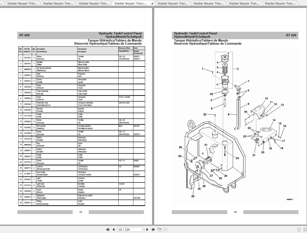 Wacker Neuson Rtsc2 Parts Manual