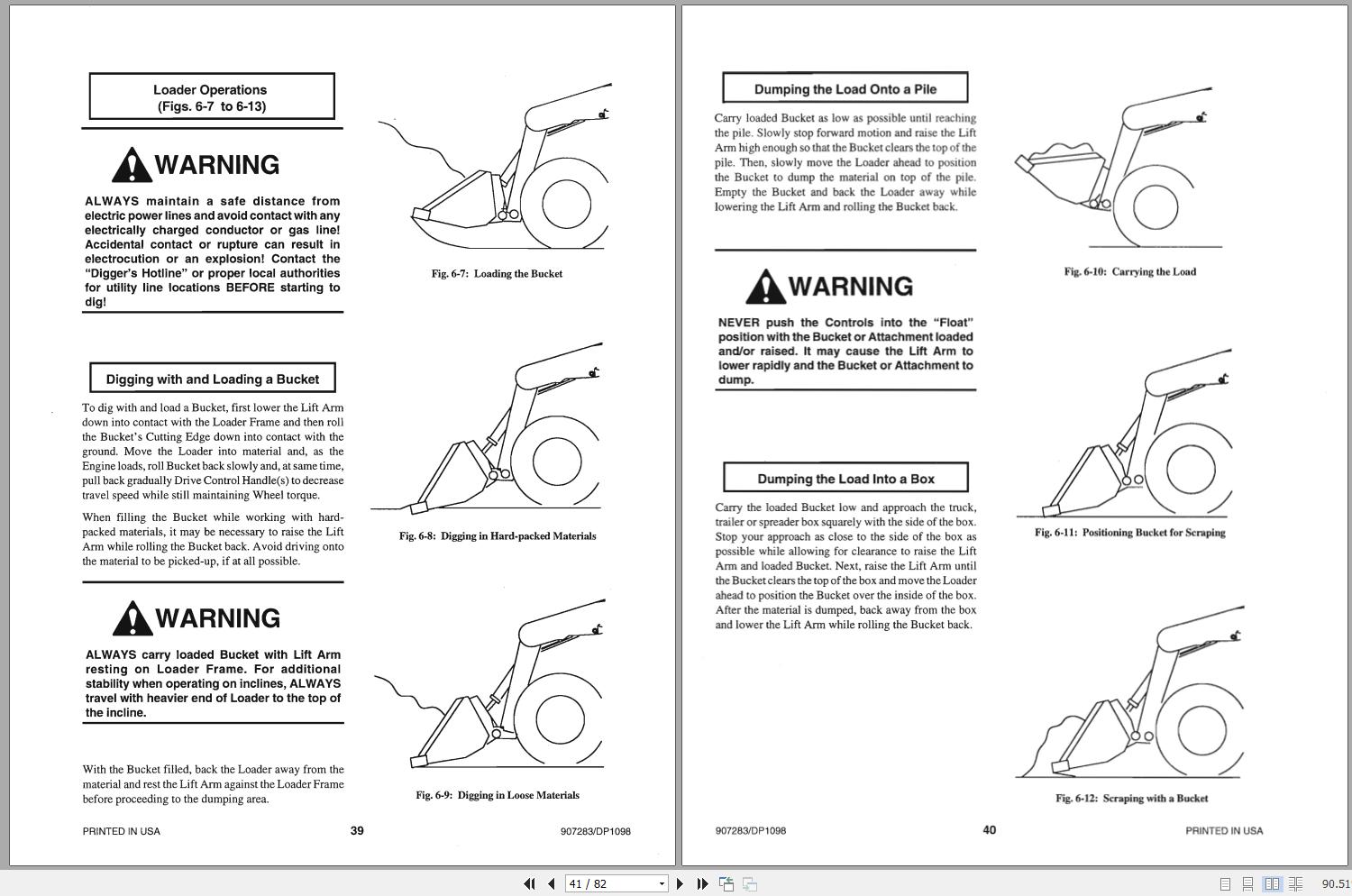 Gehl Skid Steer Loader SL5635 SL6635 SX-DX-Turbo Operator's Manual ...