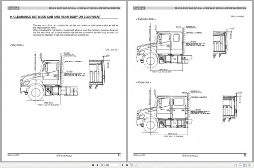 Hino Body Builder Book 2022 L SERIES, S SERIES, XL SERIES (5)