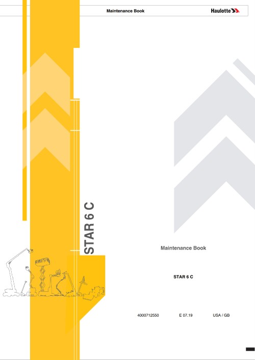 Haulotte Vertical Mast Star 6 C Maintenance Book 4000712550 07.2019