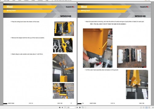 Haulotte Vertical Mast Star 6 C Maintenance Book 4000712550 07.2019 1