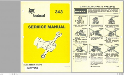 Bobcat Skid Steer 343 Service Manual (2)