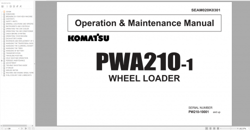 Komatsu Wheeled Excavator 2022 1.54GB PDF Shop Manual, Operator & Maintenance Manual 7