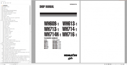 Komatsu Telescopic Handler 2022 PDF Shop Manual & Electrical Diagram 3