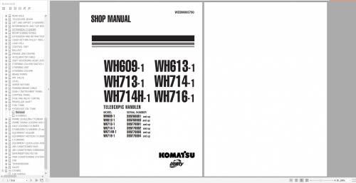 Komatsu Telescopic Handler 2022 PDF Shop Manual & Electrical Diagram 6