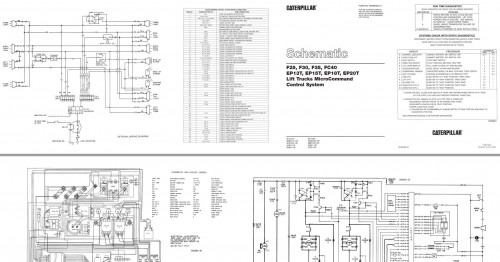 CAT Forklift F25 F30 F35 Schematic, Service Manual 2