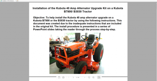 Kubota Construction, Tractor & Engine Workshop Services Operator & Parts Manual DVD (4)