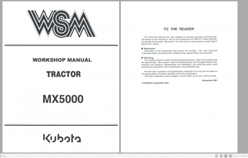 Kubota Construction, Tractor & Engine Workshop Services Operator & Parts Manual DVD (9)