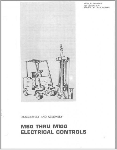 CAT Forklift M70 Service Manual 1