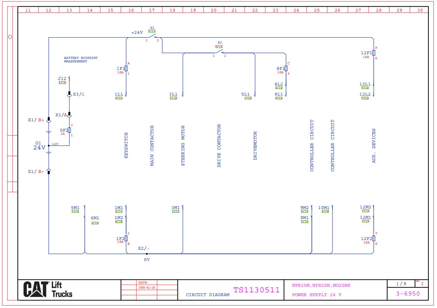 CAT Forklift NPR20N Service, Operation & Maintenance Manual | Auto ...