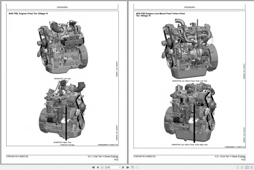 John Deere Diesel Engine 4045 PowerTech OEM Tier 4F Technical Manual CTM120119 2