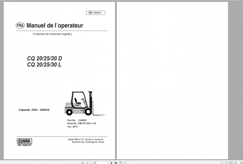 Clark Forklift 6.95GB PDF Operator & Service Manuals DVD (7)