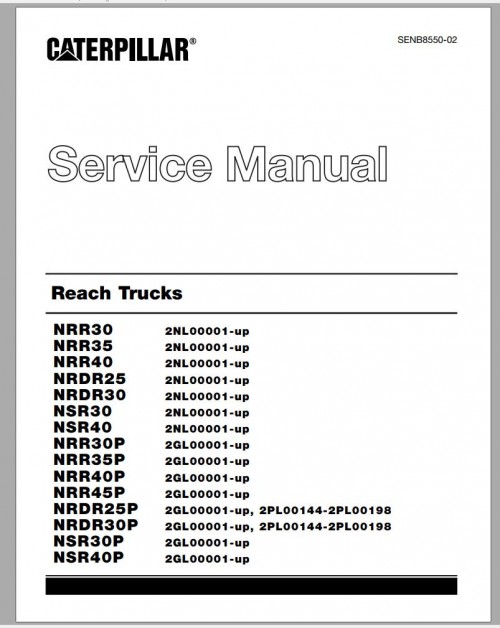 CAT Forklift NSR40 NSR40P Service Manual 1