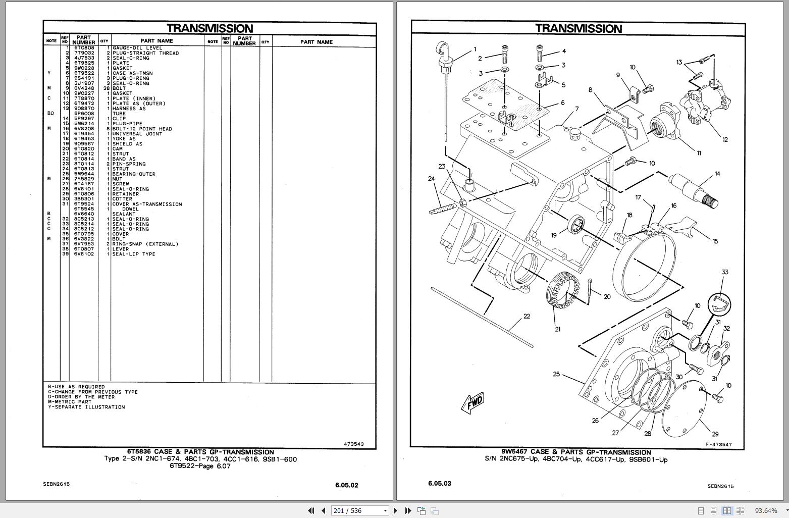 CAT Forklift V40D SA Spare Parts Manual | Auto Repair Manual Forum ...