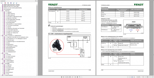 Fendt 1000 Vario Gen3 Dutch 1038 1050 Diagram, Operator & Workshop Service Manual 2