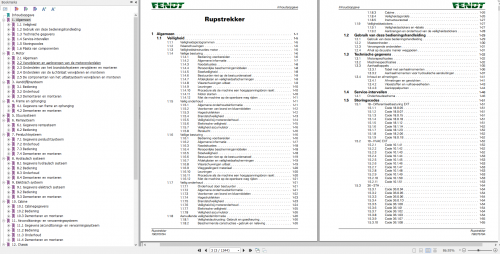 Fendt 1100 MT Operator & Workshop Service Manual 2
