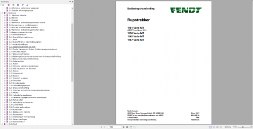 Fendt 1100 MT Operator & Workshop Service Manual 3