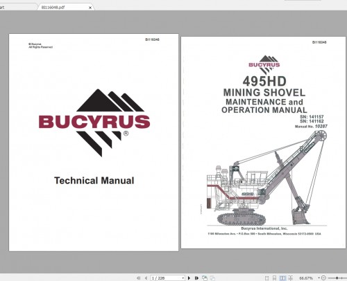 CAT Electric Rope Shovel 5.79GB Collection Operation & Maintenance Manuals PDF DVD 1