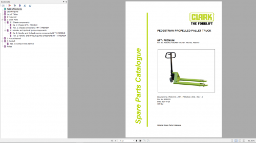 Clark Forklift DVD PDF 2022 10.22GB Service Manual, Operator Manual & Parts Catalog DVD 9