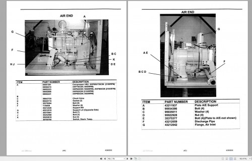 Ingersoll Rand Compressor Modules XHP825CM Part Manual, Operation and Maintenance Manual 2013 2