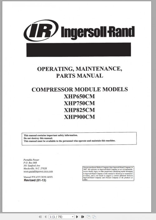 Ingersoll-Rand-Compressor-Modules-XHP900CM-Part-Manual-Operation-and-Maintenance-Manual-2013_1.jpg
